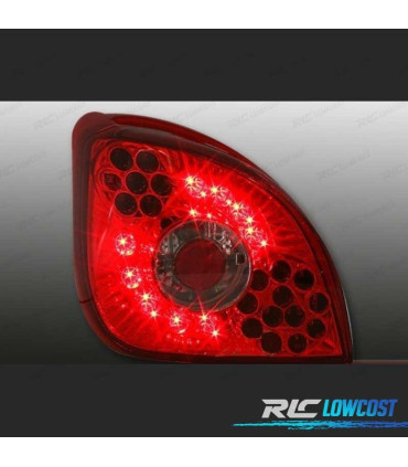 PILOTOS PARA FORD FIESTA MK4 96-02 LED ROJO CROMO