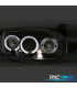 FAROS PARA FORD ESCORT 95-00 OJOS ANGEL FONDO NEGRO