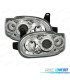FAROS PARA FORD ESCORT 95-00 OJOS ANGEL FONDO CROMO