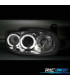 FAROS PARA FORD ESCORT 95-00 OJOS ANGEL FONDO CROMO