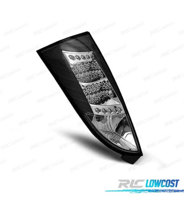 PILOTOS LED FORD FOCUS MK1 98-04 FONDO NEGRO CROMO