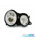 FAROS PARA MERCEDES CLASE CLK W208 98-02 OJOS ANGEL FONDO CROMO