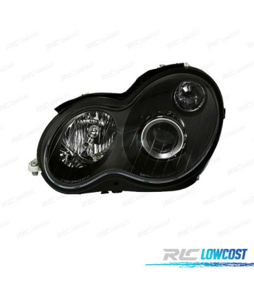 FAROS PARA MERCEDES CLASE C W203 00-04 FONDO NEGRO
