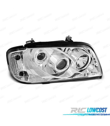 FAROS + INTERMITENTE PARA MERCEDES CLASE C W202 93-00 FONDO CROMO