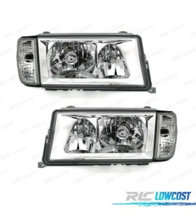FAROS MERCEDES 190 W201 82-93 FONDO CROMO