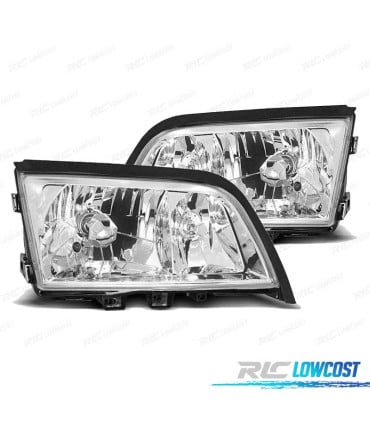 FAROS MERCEDES CLASE C W202 93-00 FONDO CROMO