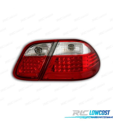 PILOTOS MERCEDES CLK W208 97-02 ROJO CROMO
