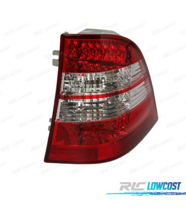PILOTOS MERCEDES ML W163 98-05 LED ROJO CROMO