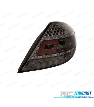 PILOTOS PARA MERCEDES SLK R171. LED FONDO CROMO AHUMADO