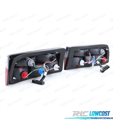 PILOTOS BMW E30 82-87 CABRIO 82-90 ROJO CROMO