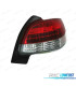 PILOTOS PEUGEOT 206 98-09 LED ROJO CROMO