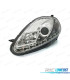 FAROS FIAT GRANDE PUNTO 05-08 LUZ DIURNA REAL FONDO CROMO
