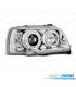 FAROS RENAULT CLIO 90-95 OJOS ANGEL FONDO CROMO