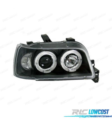 FAROS RENAULT CLIO 90-95 OJOS ANGEL FONDO NEGRO