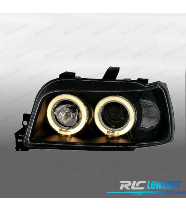 FAROS RENAULT CLIO 90-95 OJOS ANGEL FONDO NEGRO