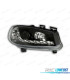 FAROS RENAULT MEGANE 02-05 LUZ DIURNA LED FONDO NEGRO