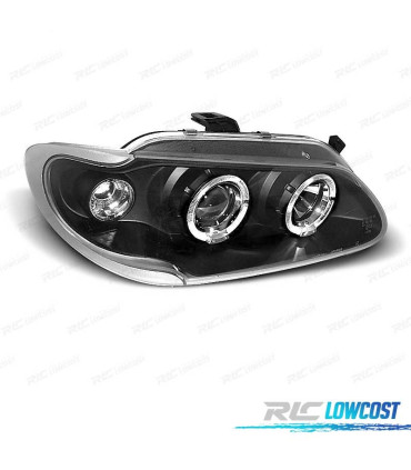 FAROS RENAULT MEGANE 96-99 OJOS ANGEL FONDO NEGRO