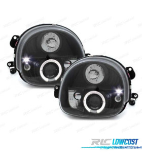 FAROS RENAULT TWINGO 93-07 OJOS ANGEL FONDO NEGRO