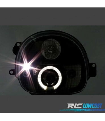 FAROS RENAULT TWINGO 93-07 OJOS ANGEL FONDO NEGRO