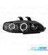 FAROS HONDA CIVIC 92-95 OJOS ANGEL FONDO NEGRO