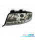 FAROS AUDI A6 4B 01-04 LUZ DIURNA LED FONDO CROMO