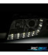 FAROS AUDI A6 4B 01-04 LUZ DIURNA LED FONDO CROMO