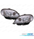 FAROS CITROEN SAXO 99-04 LUZ DIURNA LED FONDO CROMO
