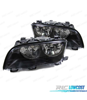 FAROS BMW SERIE 3 E46 4 PUERTAS 98-01 FONDO NEGRO