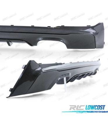 DIFUSOR BMW F22 F23 LOOK M PERFORMANCE CARBONO SALIDA DOBLE