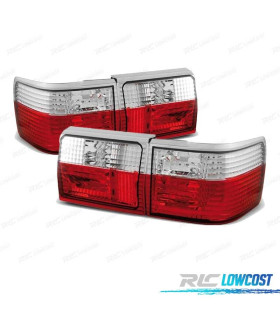PILOTOS AUDI 80 AVANT 86-91 ROJO CROMO