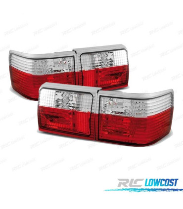 PILOTOS AUDI 80 AVANT 86-91 ROJO CROMO