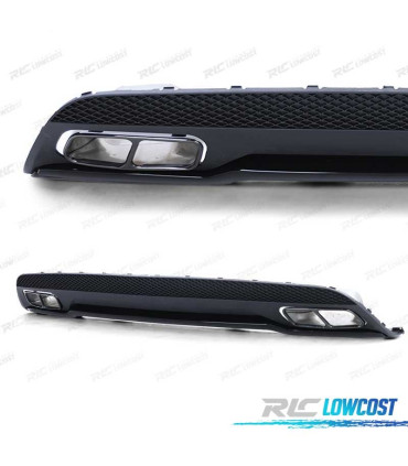 DIFUSOR MERCEDES CLASE A W176 12-15 LOOK AMG + COLAS ESCAPE