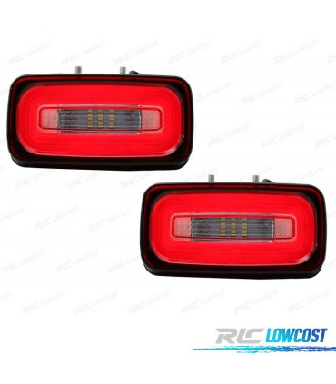 PILOTOS MERCEDES CLASE G W463 LED ROJO - CROMADO