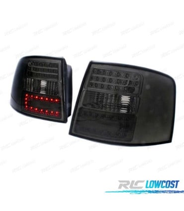 PILOTOS LED AUDI A6 4B AVANT 97-04 FONDO CROMO AHUMADO