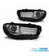 FAROS PARA VOLKSWAGEN VW SCIROCCO 08-14 LUZ DIURNA CROMO NEGRO