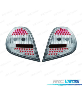 PILOTOS LED RENAULT CLIO 05-09 FONDO CROMO