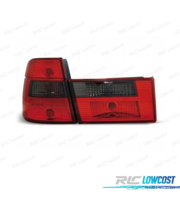 PILOTOS BMW E34 TOURING 88-95 ROJO AHUMADO