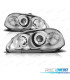 FAROS HONDA CIVIC 99-01 OJOS ANGEL FONDO CROMO