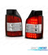 PILOTOS PARA VOLKSWAGEN VW TRANSPORTER T5 1P 03-09 LED ROJO CROMO