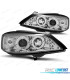 FAROS OPEL ASTRA G 97-04 OJOS ANGEL FONDO CROMO