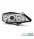 FAROS OPEL ASTRA G 97-04 OJOS ANGEL FONDO CROMO