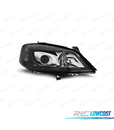 FAROS OPEL ASTRA G 97-04 LUPA FONDO NEGRO
