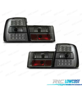 PILOTOS BMW SERIE 5 E34 88-95 LED FONDO CROMO AHUMADO