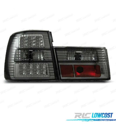 PILOTOS BMW SERIE 5 E34 88-95 LED FONDO CROMO AHUMADO