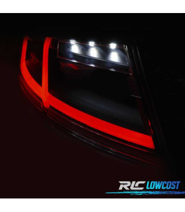 PILOTOS AUDI TT 06-14 FULL LED LIGHT BAR ROJO AHUMADO DINAMICOS