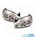FAROS OPEL CORSA C 00-06 OJOS ANGEL FONDO CROMO NEGRO