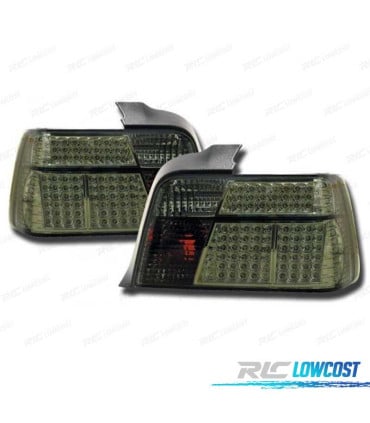 PILOTOS BMW E36 90-99 LED FONDO CROMO AHUMADO