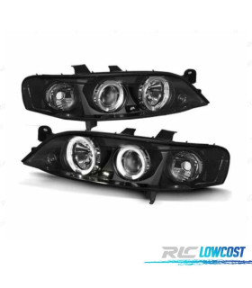 FAROS OPEL VECTRA B 99-02 OJOS ANGEL FONDO NEGRO