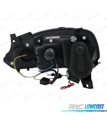 FAROS OPEL CORSA C 00-06 OJOS ANGEL CCFL FONDO NEGRO