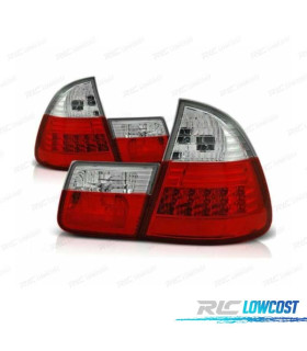 PILOTOS BMW E46 TOURING 98-05 LED ROJO CROMO